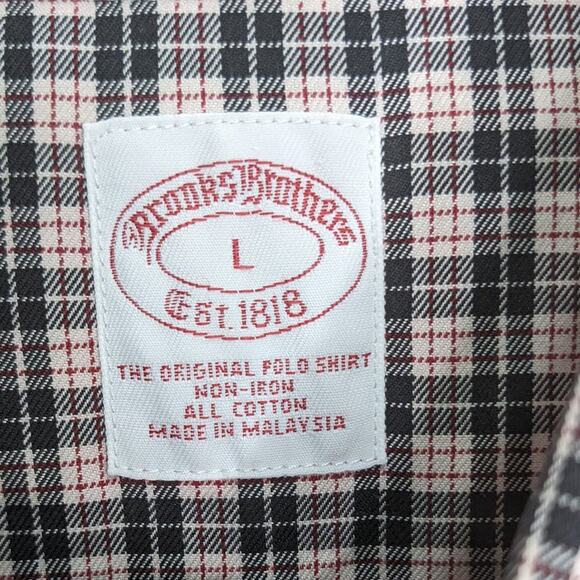 Brooks Brothers Regent Large Blue Checks Mens Button Down Dress Shirt Cotton - Picture 2 of 3